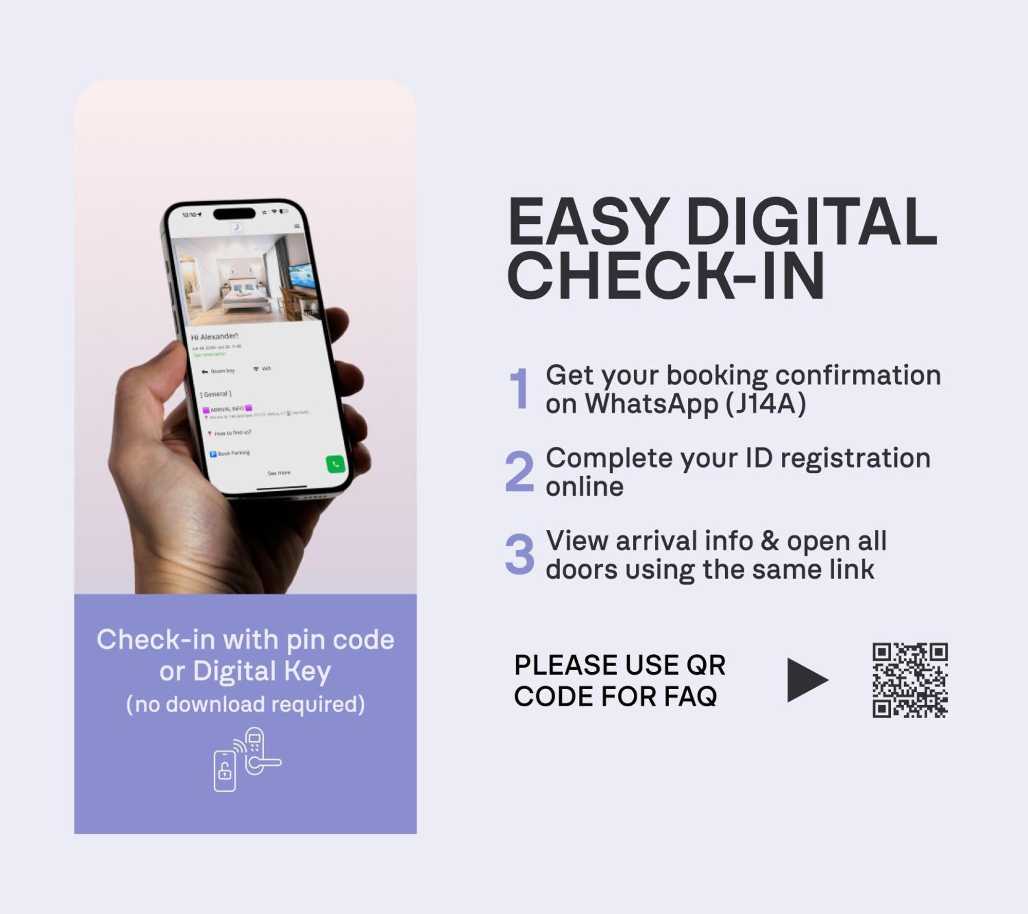 J14a I & Automated Self Check-in Апарт-отель Вильнюс